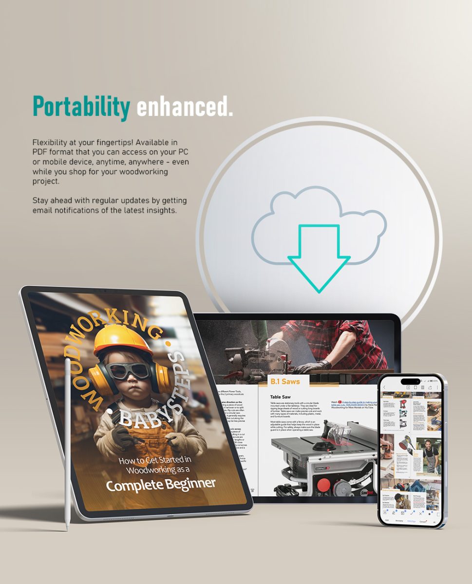 woodworking babysteps feature portability